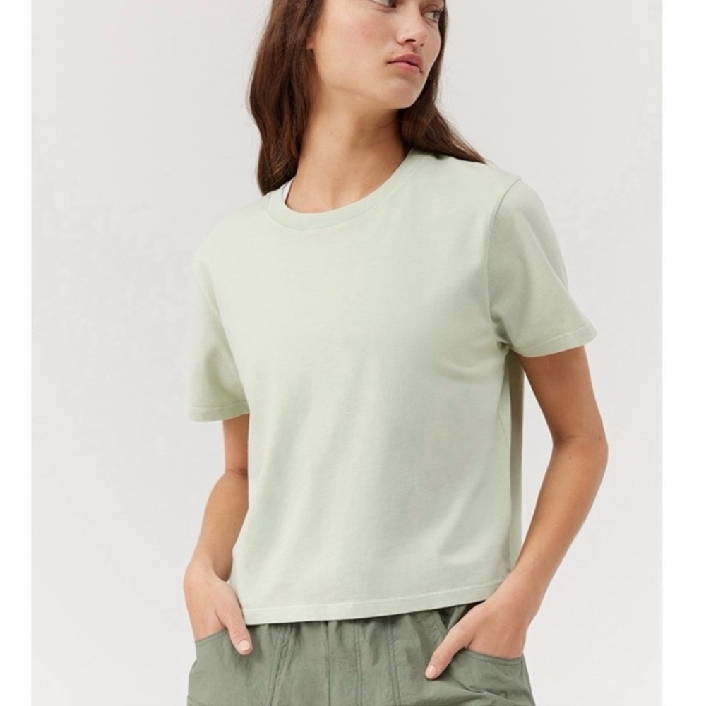 Outdoor Voices Everyday Short Sleeve- Slit Green